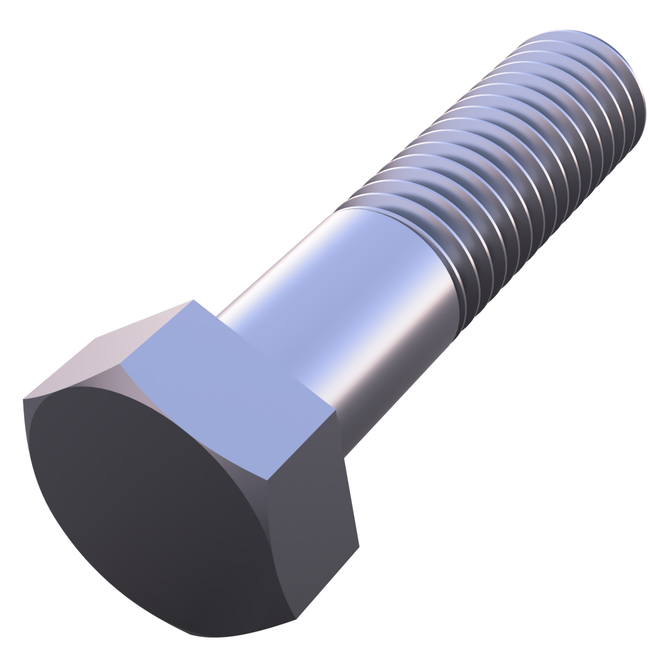 A profile picture of a hex head bolt