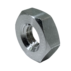 A profile picture of a machine screw hex nut