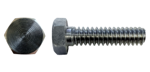 A picture of a 2205 duplex hex head machine screw